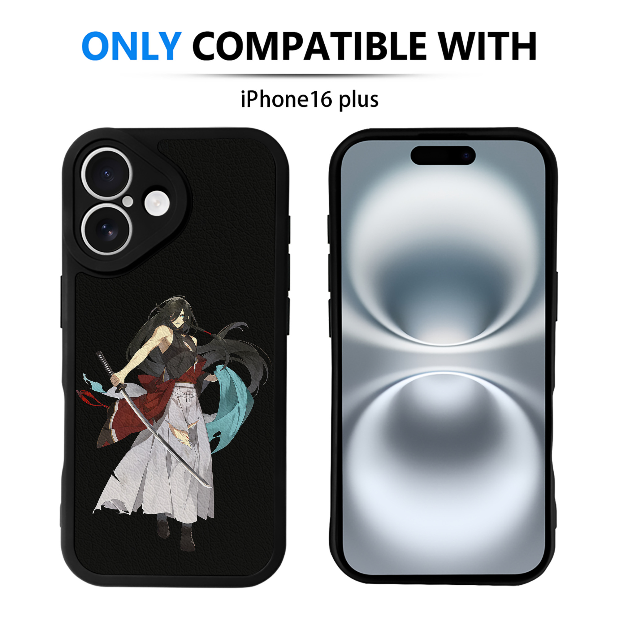 （画像用） 刀剣乱舞 Touken Ranbu 【iPhone 16シリーズ対応】シリコンスマホケース（レザー調） 材質：シリコン